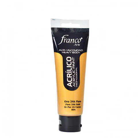 PROF.ACRYLIC PAINT 100ML ORO 24K PURO - PURE 24K GOLD