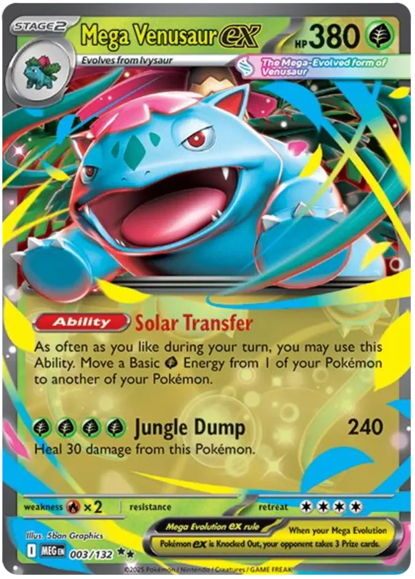 Mega Venusaur ex - Megaevolution - Megaevolucion 1