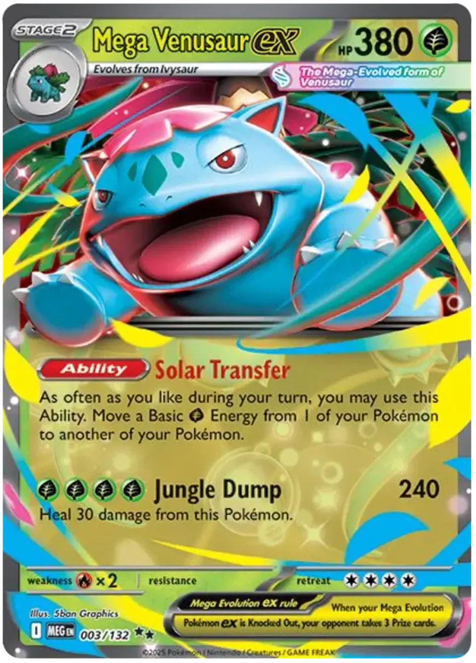 Mega Venusaur ex - Megaevolution - Megaevolucion 1