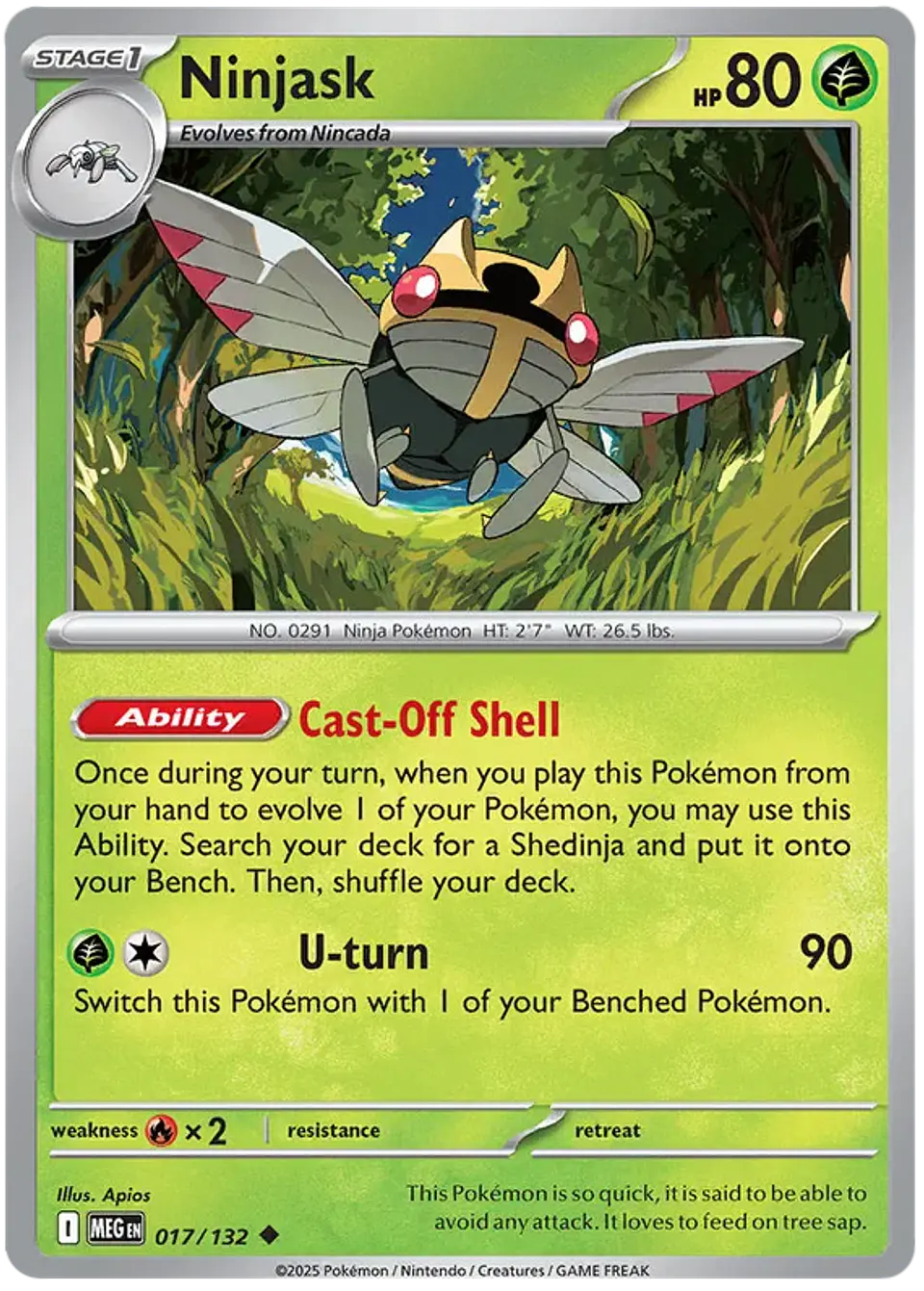 Ninjask - Megaevoluton - Megaevolucion 1