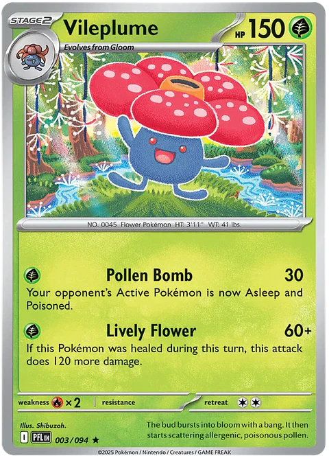 ,Vileplume - Phantasmal flames - Llamas fantasmales