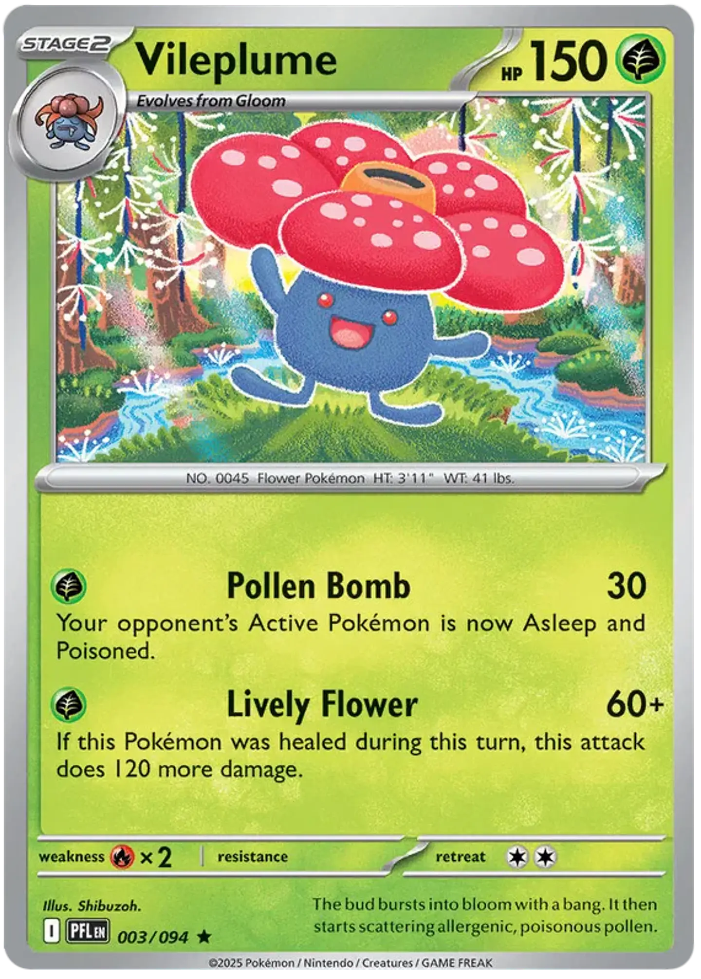 ,Vileplume - Phantasmal flames - Llamas fantasmales 1