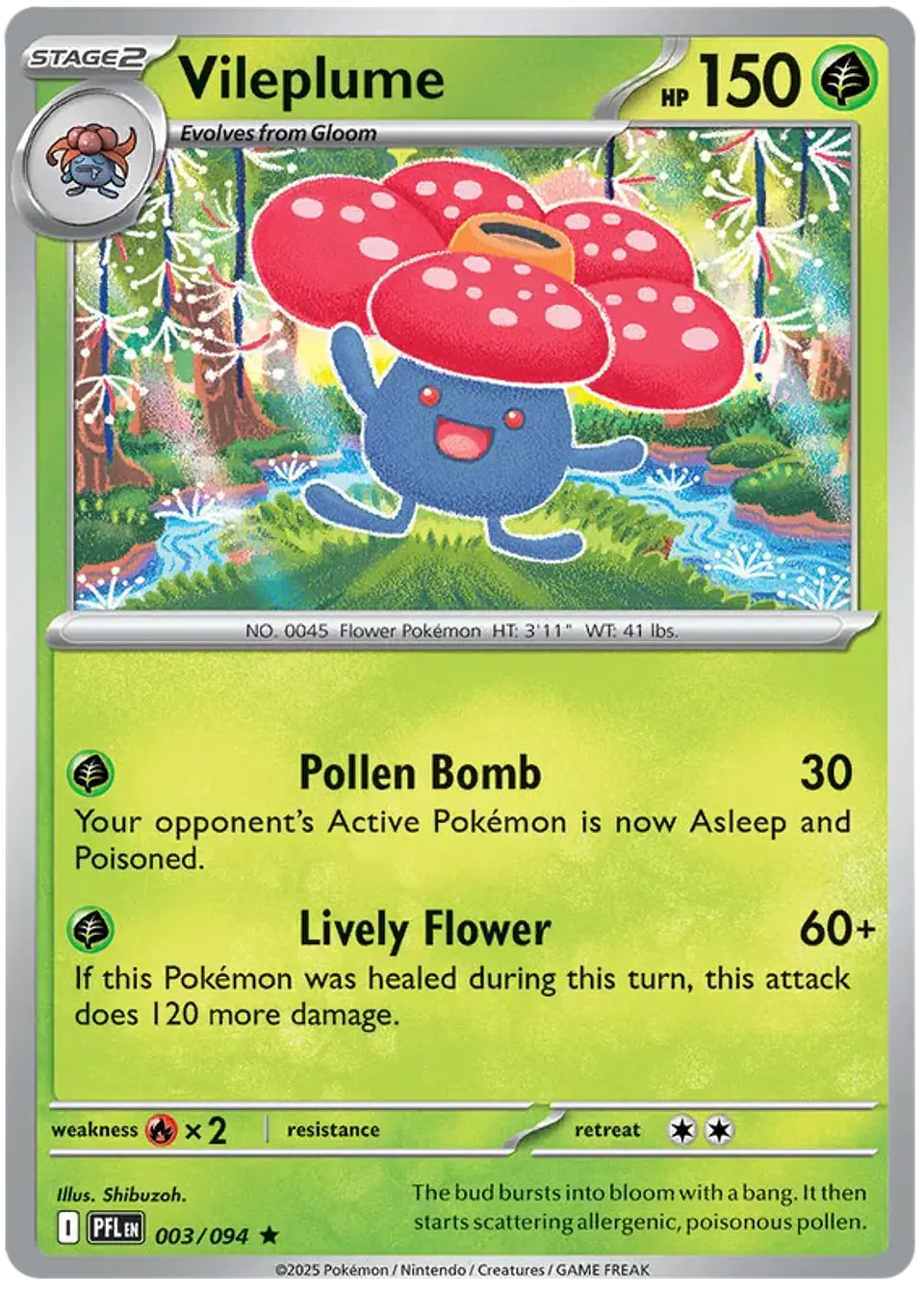 ,Vileplume - Phantasmal flames - Llamas fantasmales 1
