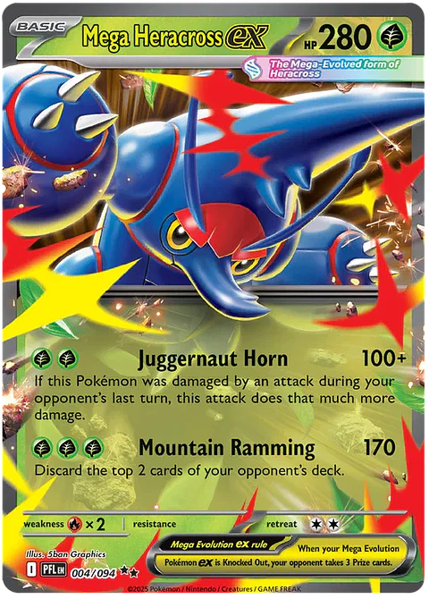 Mega Heracross - Phantasmal flames - Llamas fantasmales