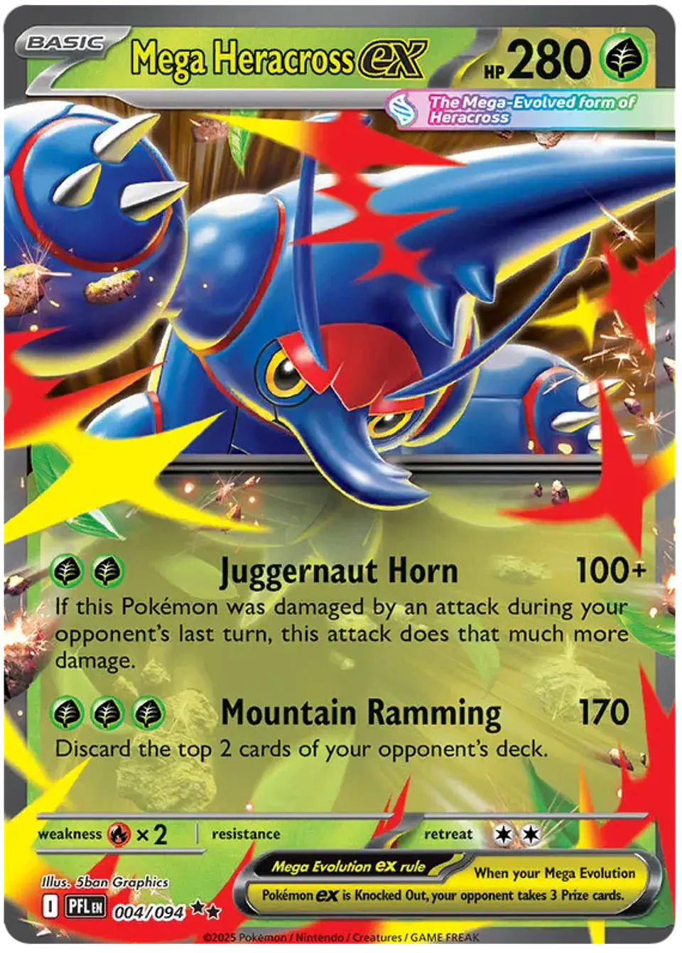 Mega Heracross - Phantasmal flames - Llamas fantasmales 1