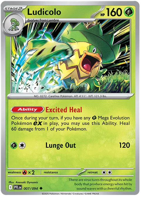 Ludicolo - Phantasmal flames - Llamas fantasmales