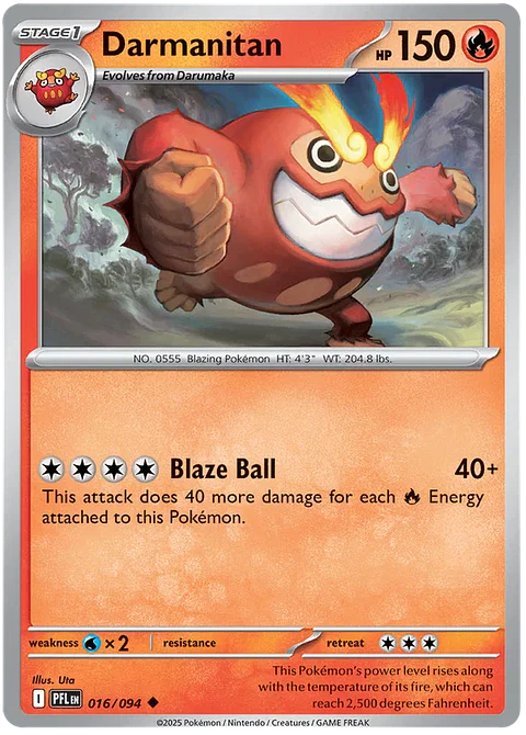 Darmanitan - Phantasmal flames - Llamas fantasmales