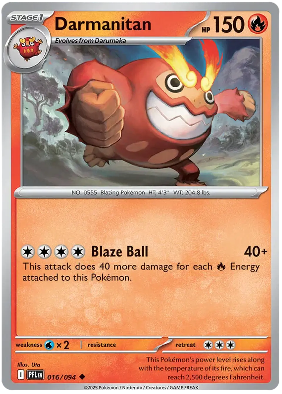 Darmanitan - Phantasmal flames - Llamas fantasmales 1