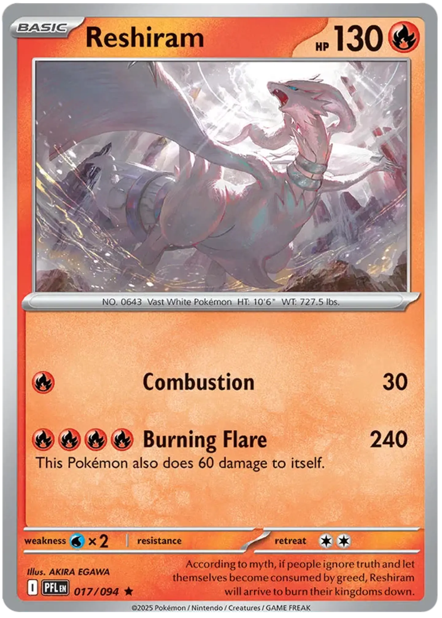 Reshiram - Phantasmal flames - Llamas fantasmales 1