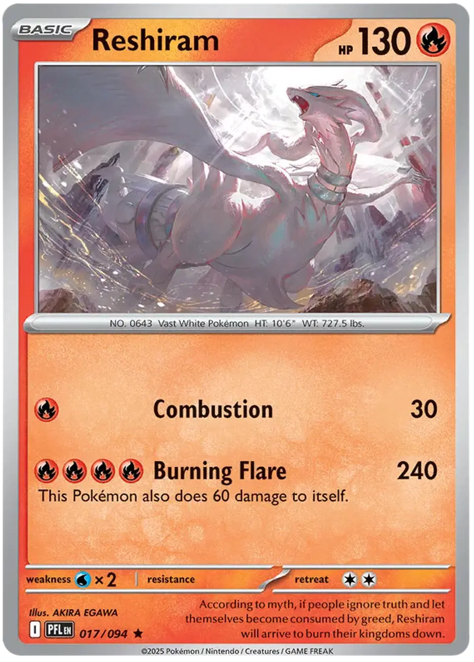 Reshiram - Phantasmal flames - Llamas fantasmales 1