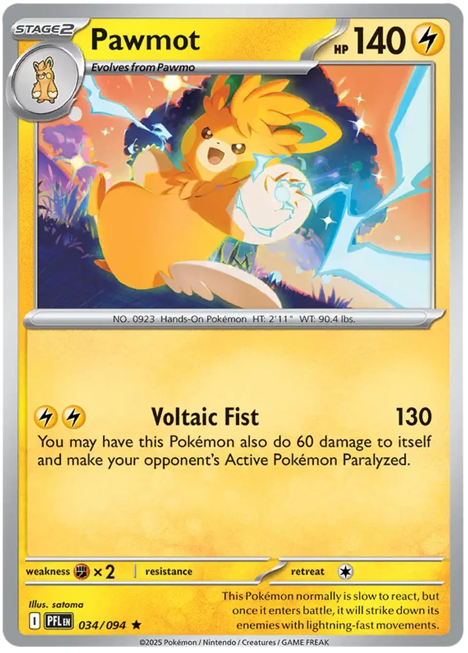 Pawmot - Phantasmal flames - Llamas fantasmales 1