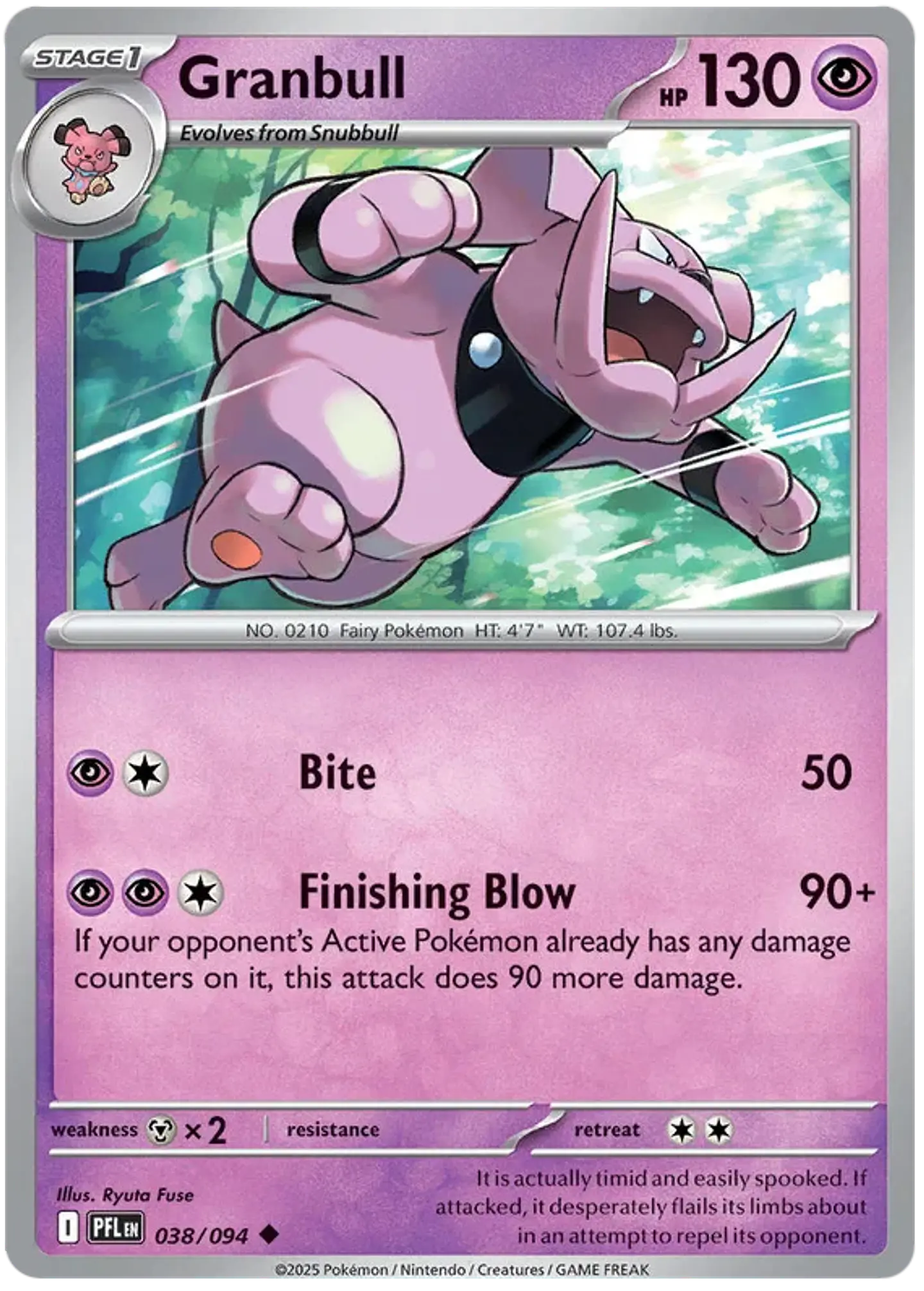 Granbull - Phantasmal flames - Llamas fantasmales 1