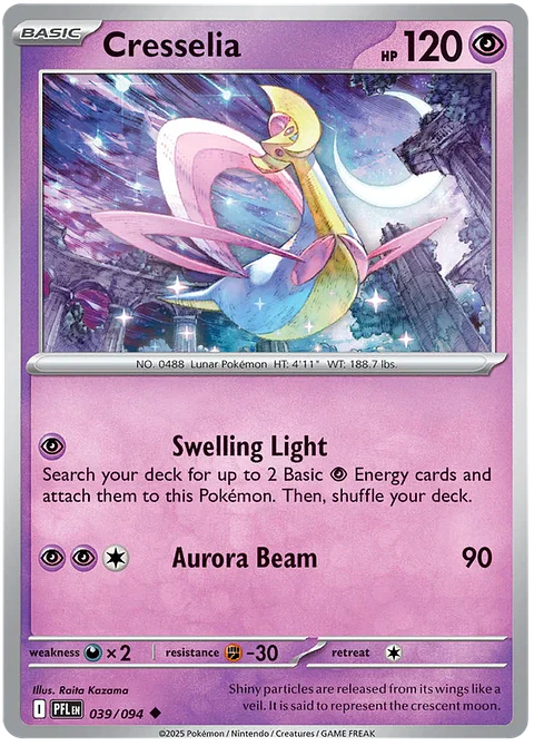 Cresselia - Phantasmal flames - Llamas fantasmales