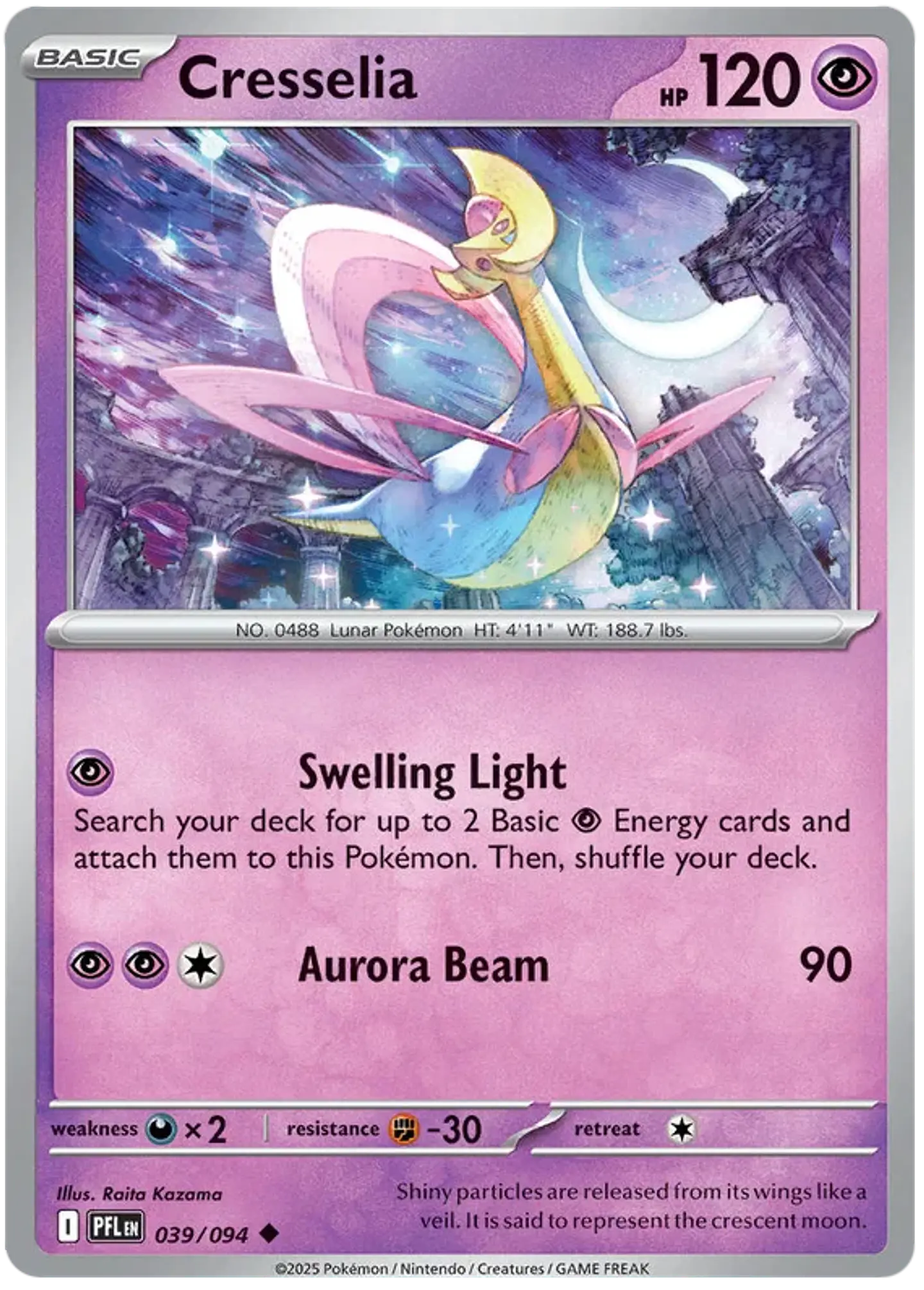 Cresselia - Phantasmal flames - Llamas fantasmales 1
