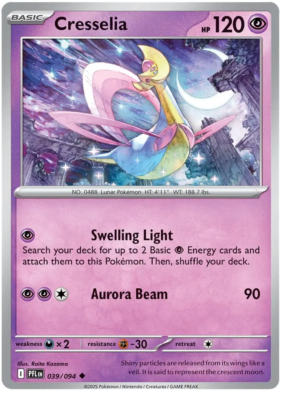 Cresselia - Phantasmal flames - Llamas fantasmales 1