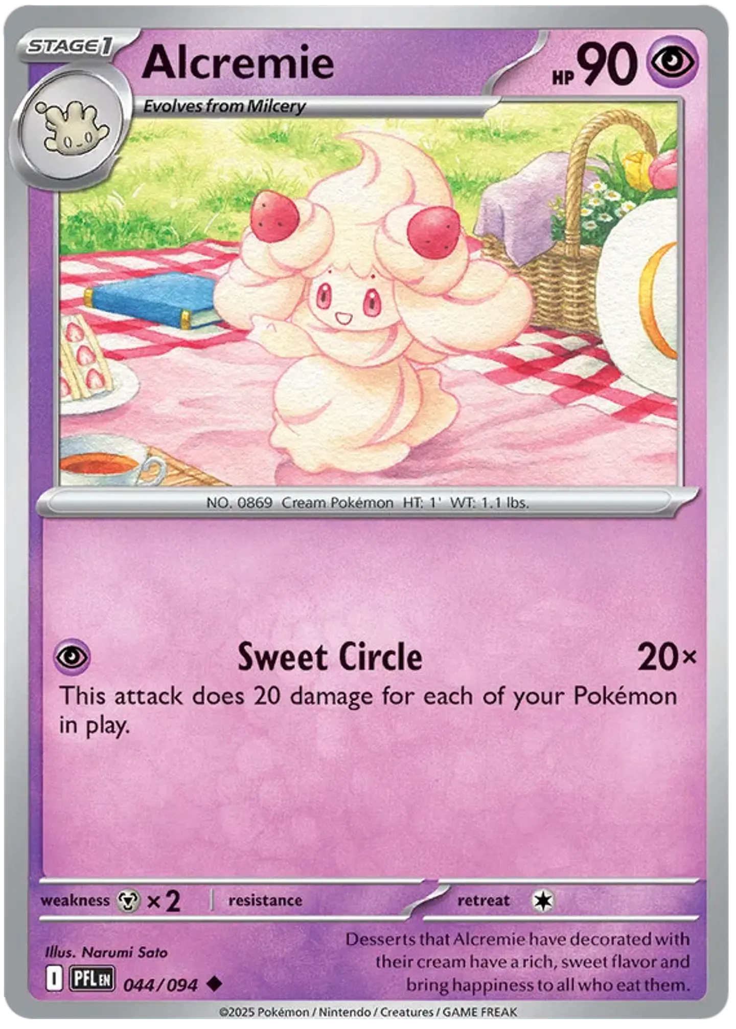 Alcremie - Phantasmal flames - Llamas fantasmales 1