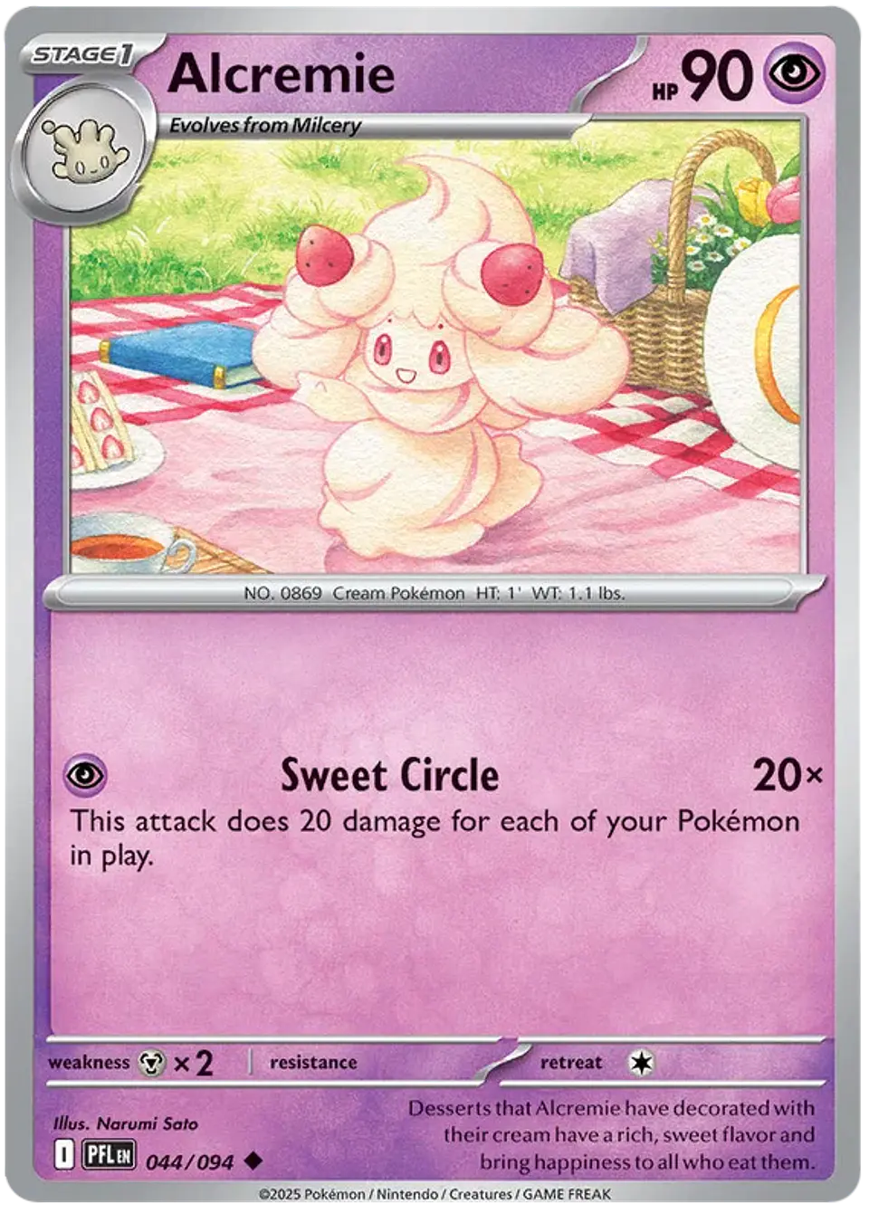 Alcremie - Phantasmal flames - Llamas fantasmales 1