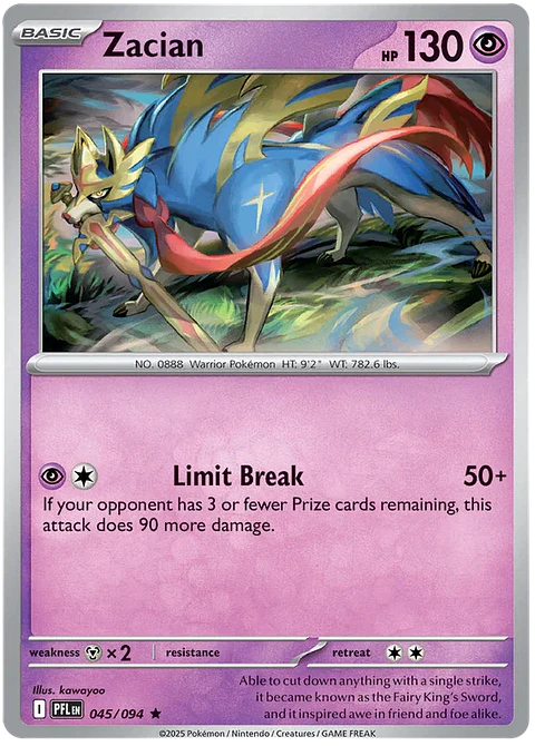 Zacian - Phantasmal flames - Llamas fantasmales