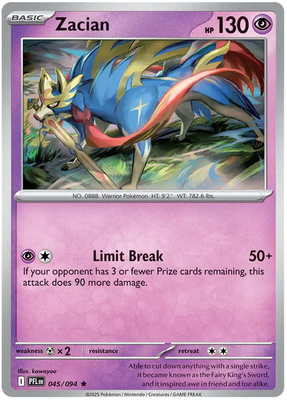 Zacian - Phantasmal flames - Llamas fantasmales 1