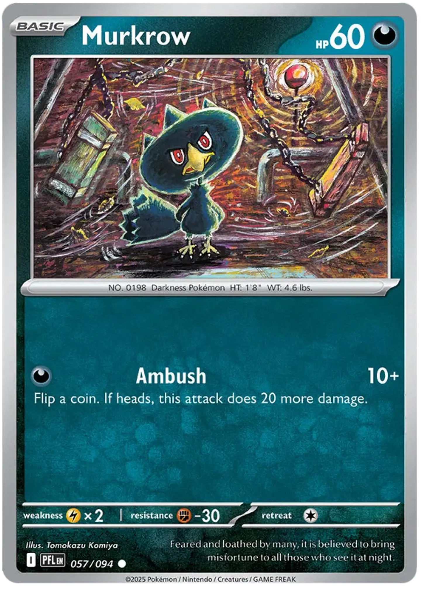Murkrow - Phantasmal flames - Llamas fantasmales  1