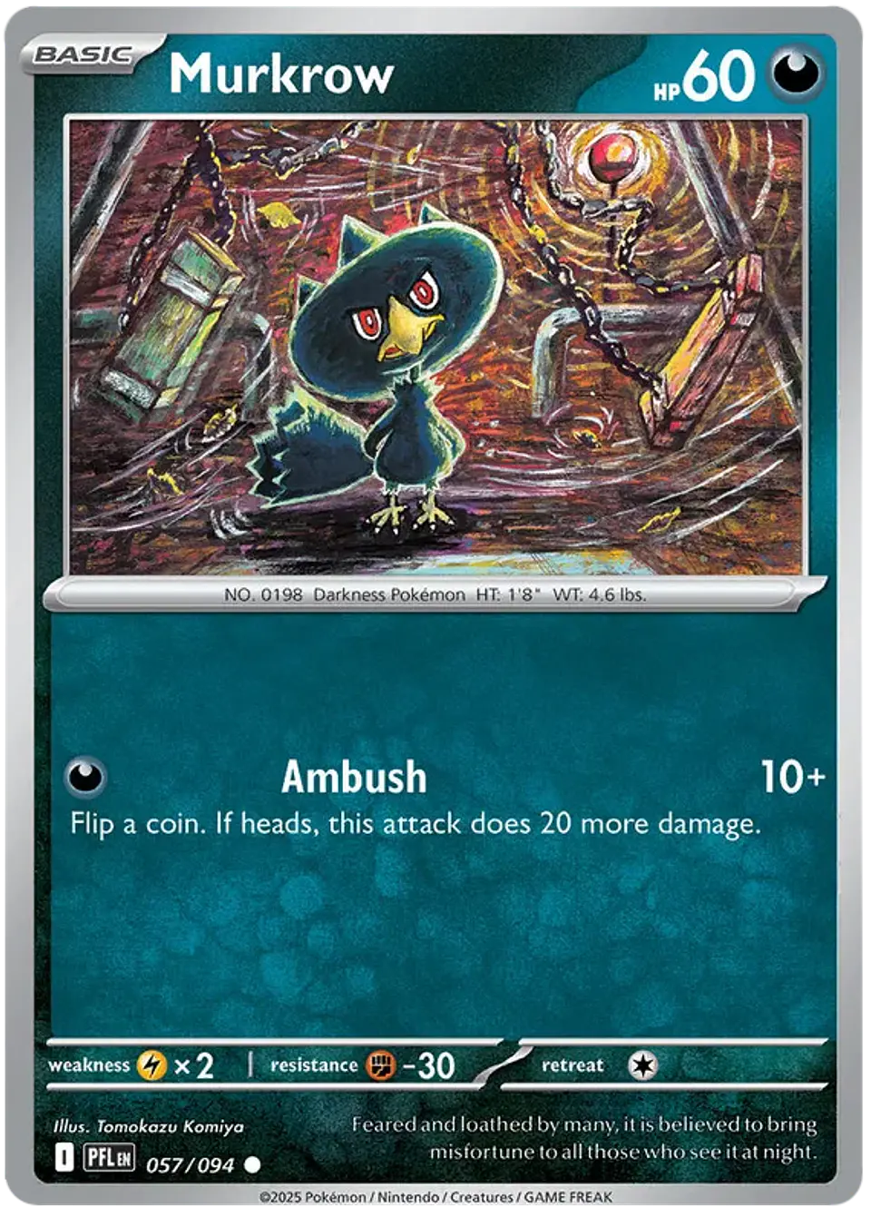 Murkrow - Phantasmal flames - Llamas fantasmales  1