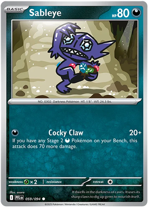 Sableye - Phantasmal flames - Llamas fantasmales 
