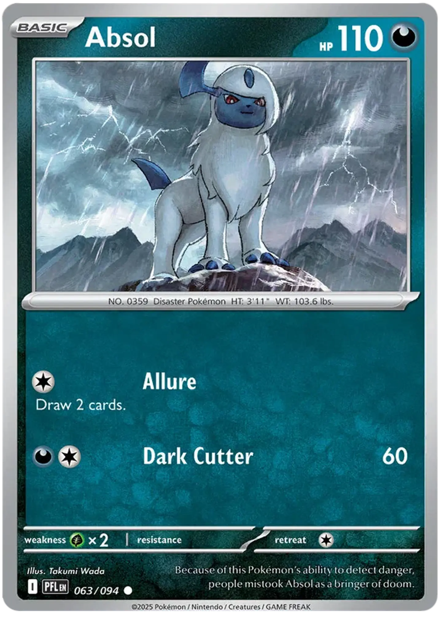 Absol - Phantasmal flames - Llamas fantasmales  1