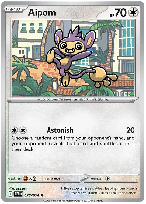 Aipom - Phantasmal flames - Llamas fantasmales 