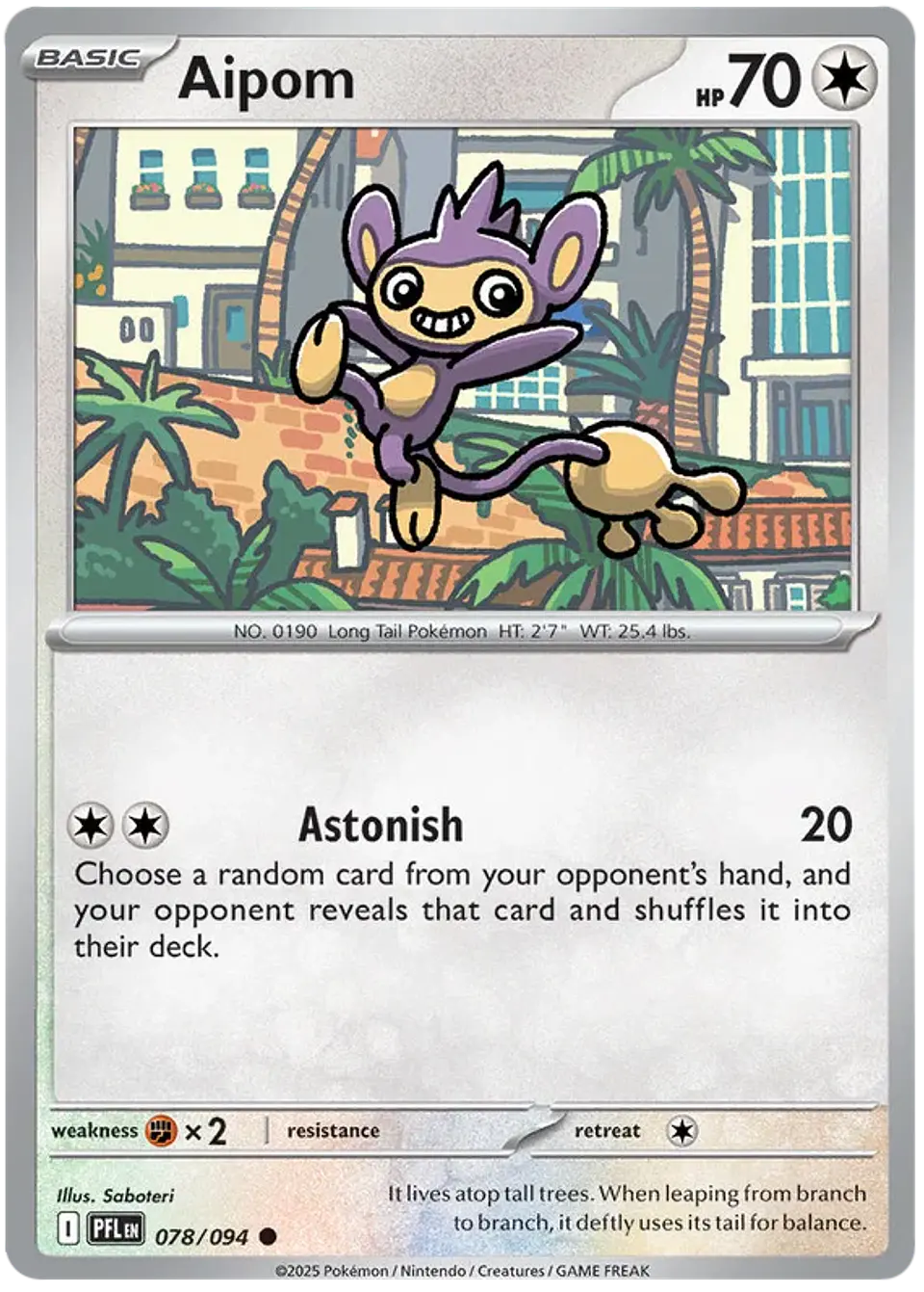 Aipom - Phantasmal flames - Llamas fantasmales  1