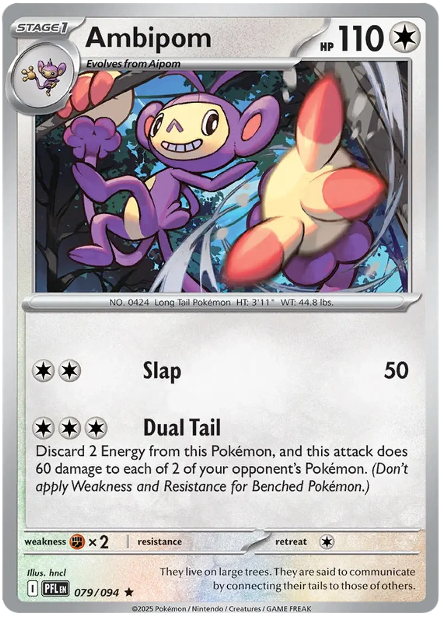 Ambipom - Phantasmal flames - Llamas fantasmales  1