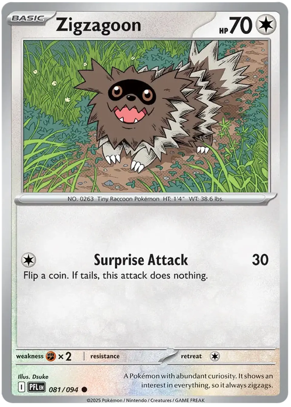 Zigzagoon - Phantasmal flames - Llamas fantasmales   1