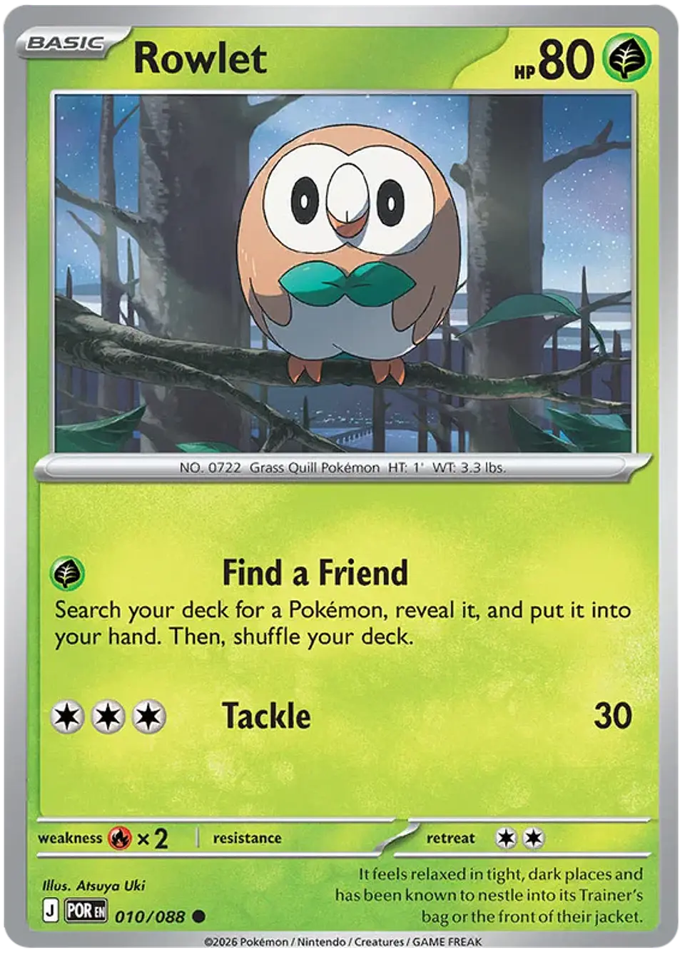 Rowlet - Perfect order - Orden perfecta 1