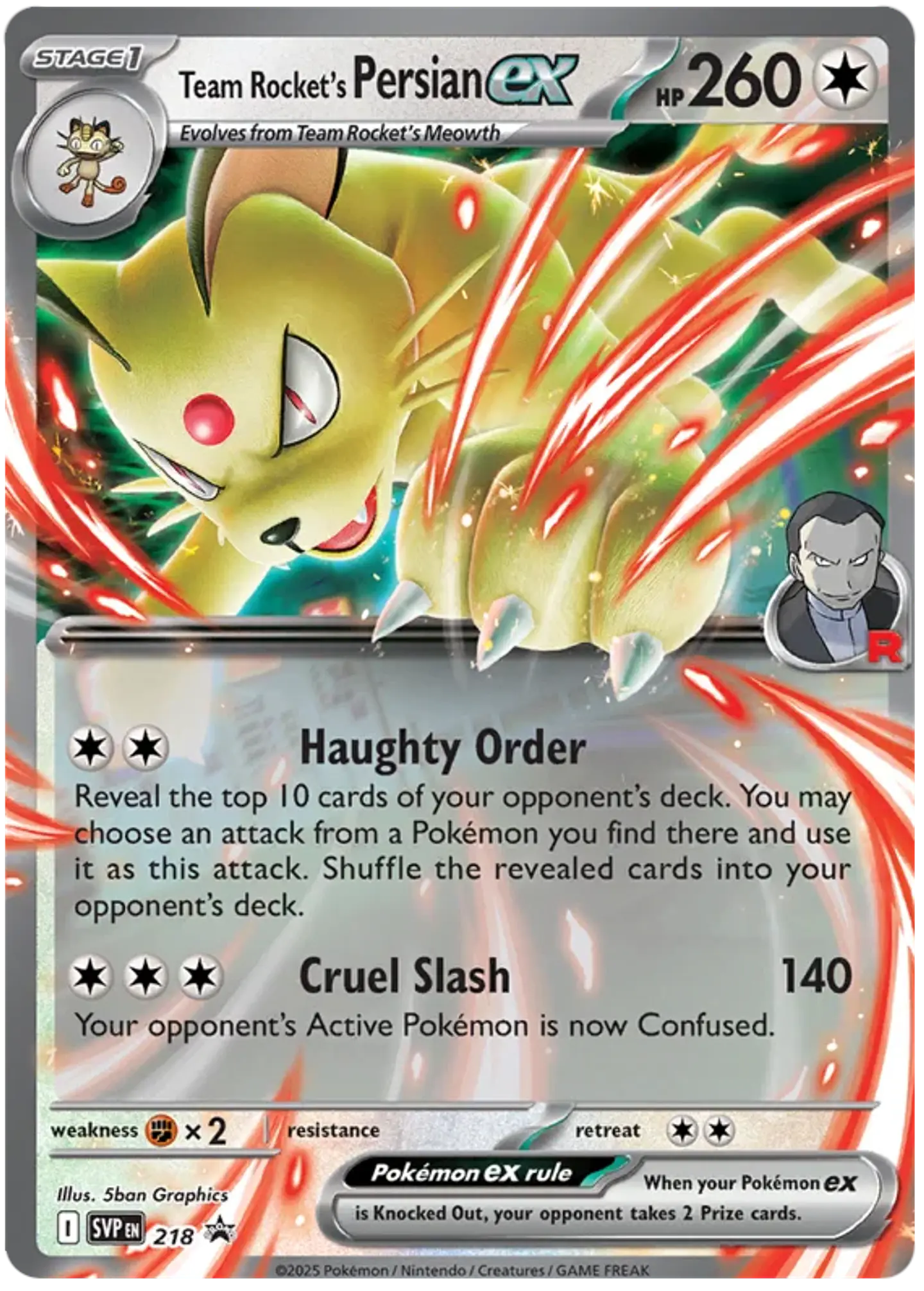 Persian Ex del equipo rocket - Scarlet & Violet Promos (ST) 1
