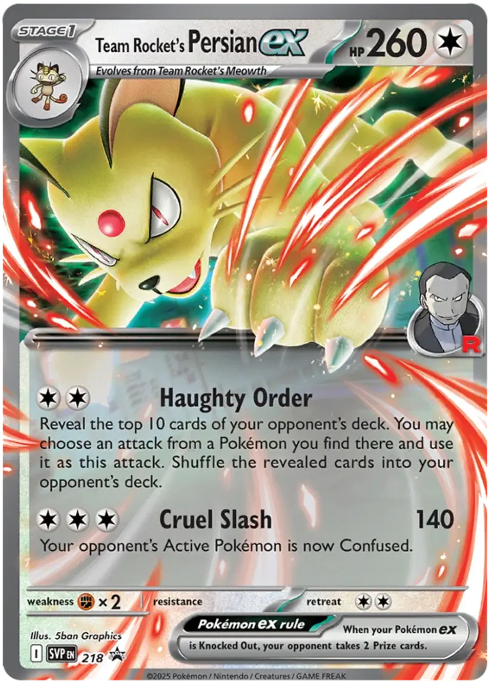 Persian Ex del equipo rocket - Scarlet & Violet Promos (ST) 1