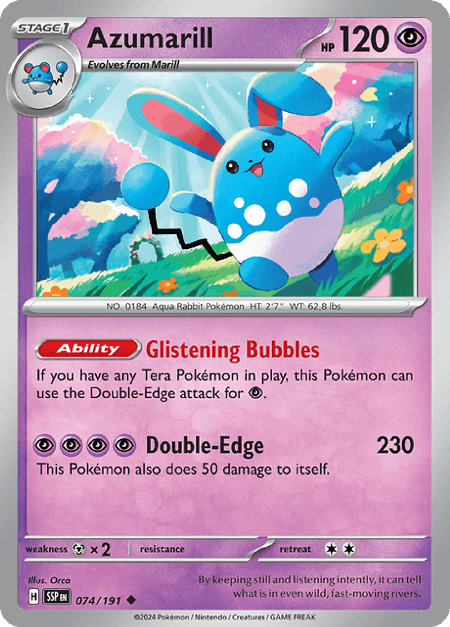 Azumarill - Surging Sparks - Chispas Fulgurantes (SSP) 1