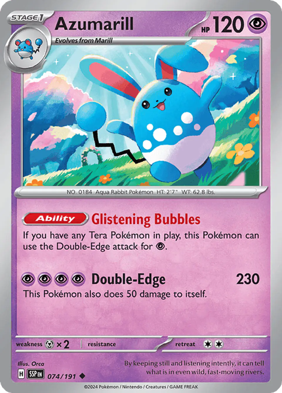 Azumarill - Surging Sparks - Chispas Fulgurantes (SSP) 1