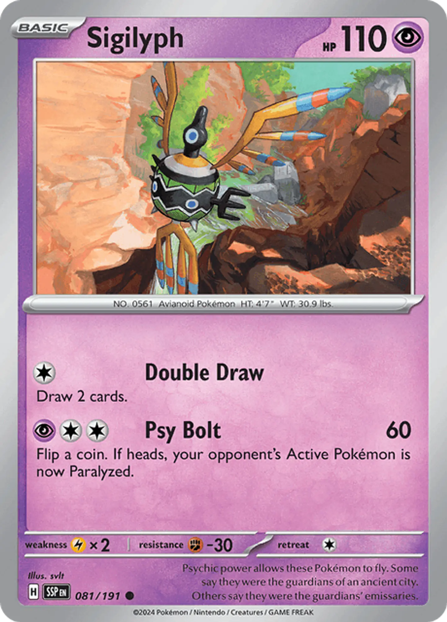 Sigilyph - Surging Sparks - Chispas Fulgurantes (SSP) 1