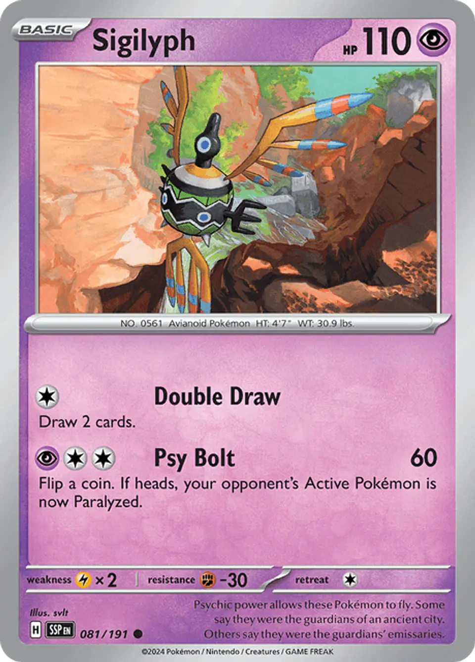 Sigilyph - Surging Sparks - Chispas Fulgurantes (SSP) 1