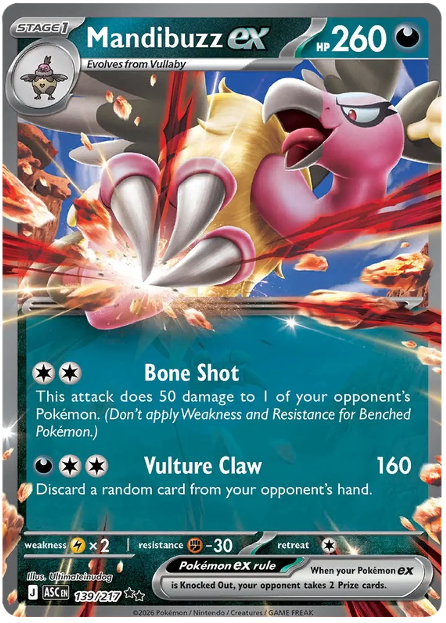 Mandibuzz EX - Ascended Heroes - Heroes ascendentes  1