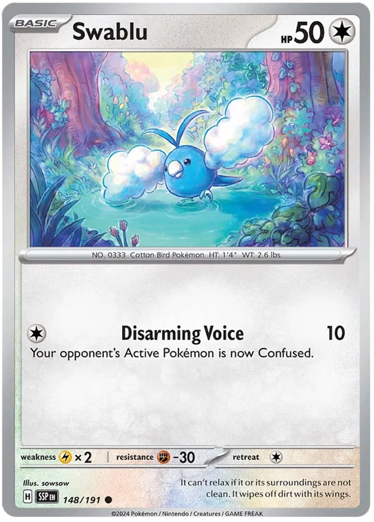 Swablu - Surging Sparks - Chispas Fulgurantes (SSP) 1