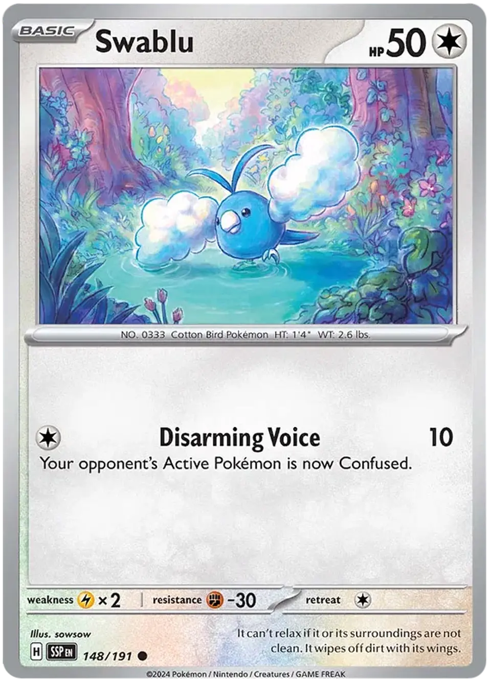 Swablu - Surging Sparks - Chispas Fulgurantes (SSP) 1