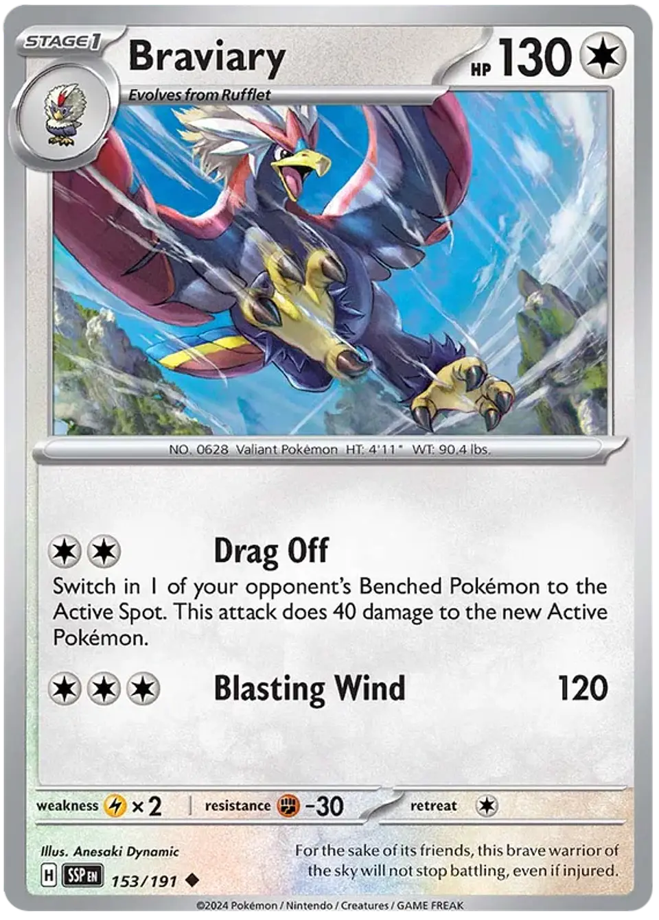 Braviary - Surging Sparks - Chispas Fulgurantes (SSP) 1