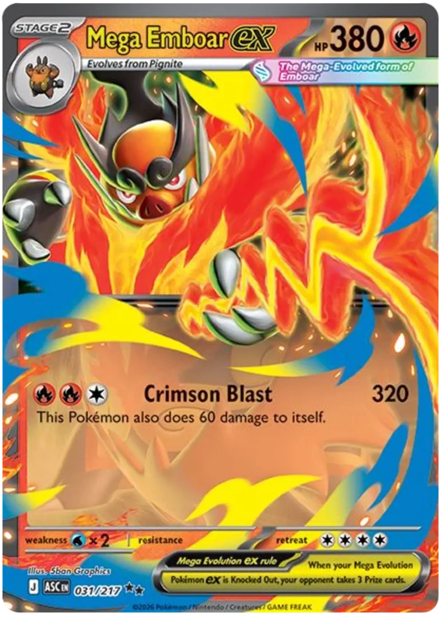 Mega emboar ex - Ascended Heroes - Heroes ascedentes (ST) 1