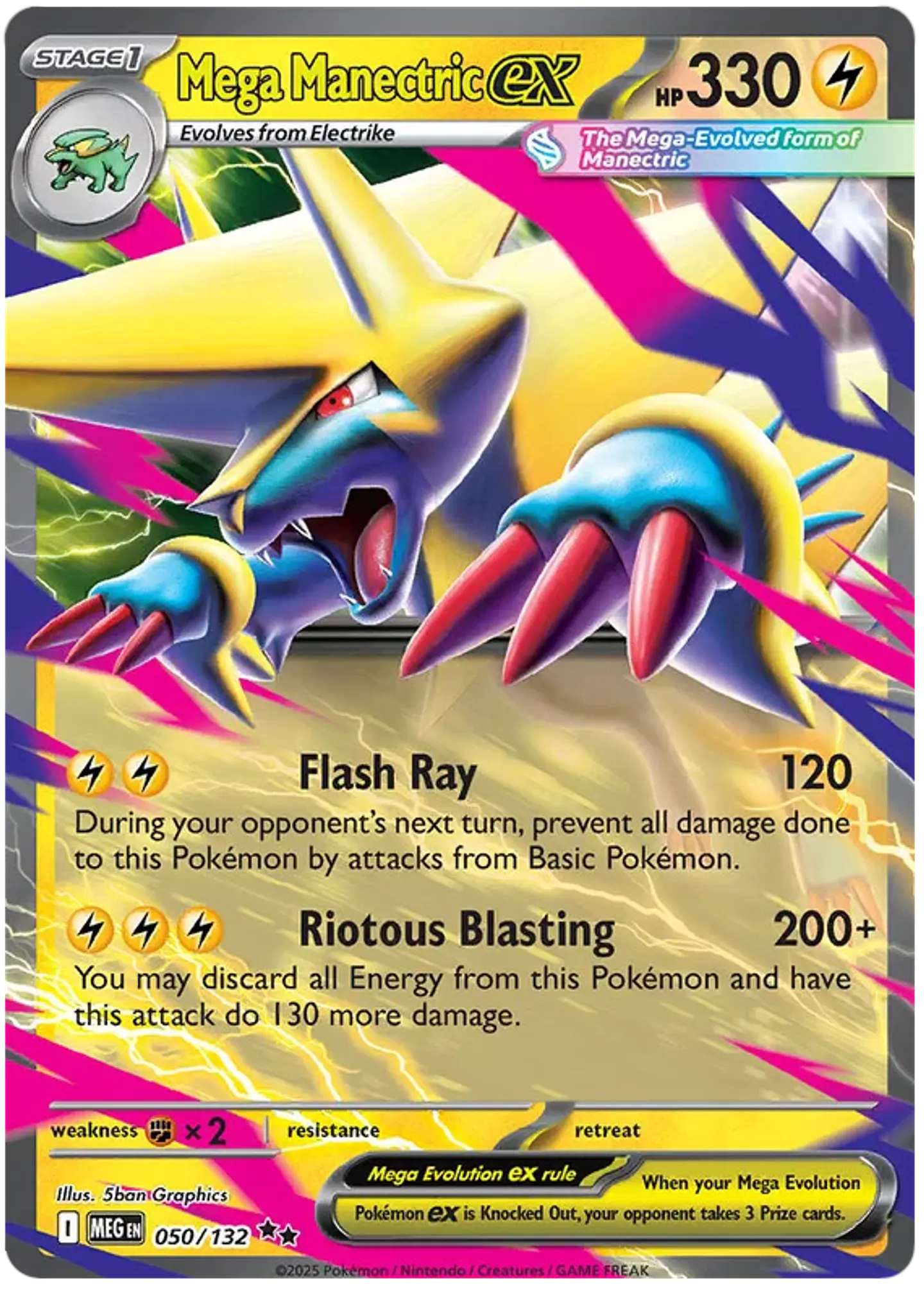 Mega manectric ex - Mega evolution - Mega evoluciones (ST) 1