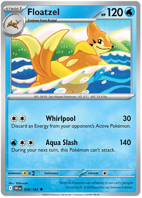 Floatzel - Destined Rivals - Rivales predestinados