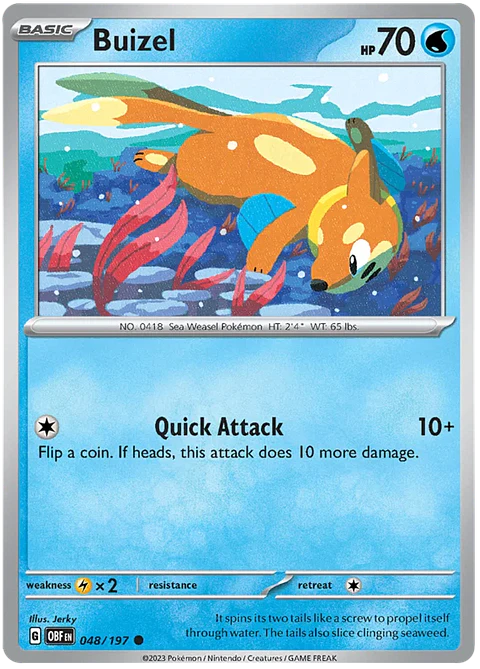 Buizel - Obsidian Flames - Llamas Obsidianas 