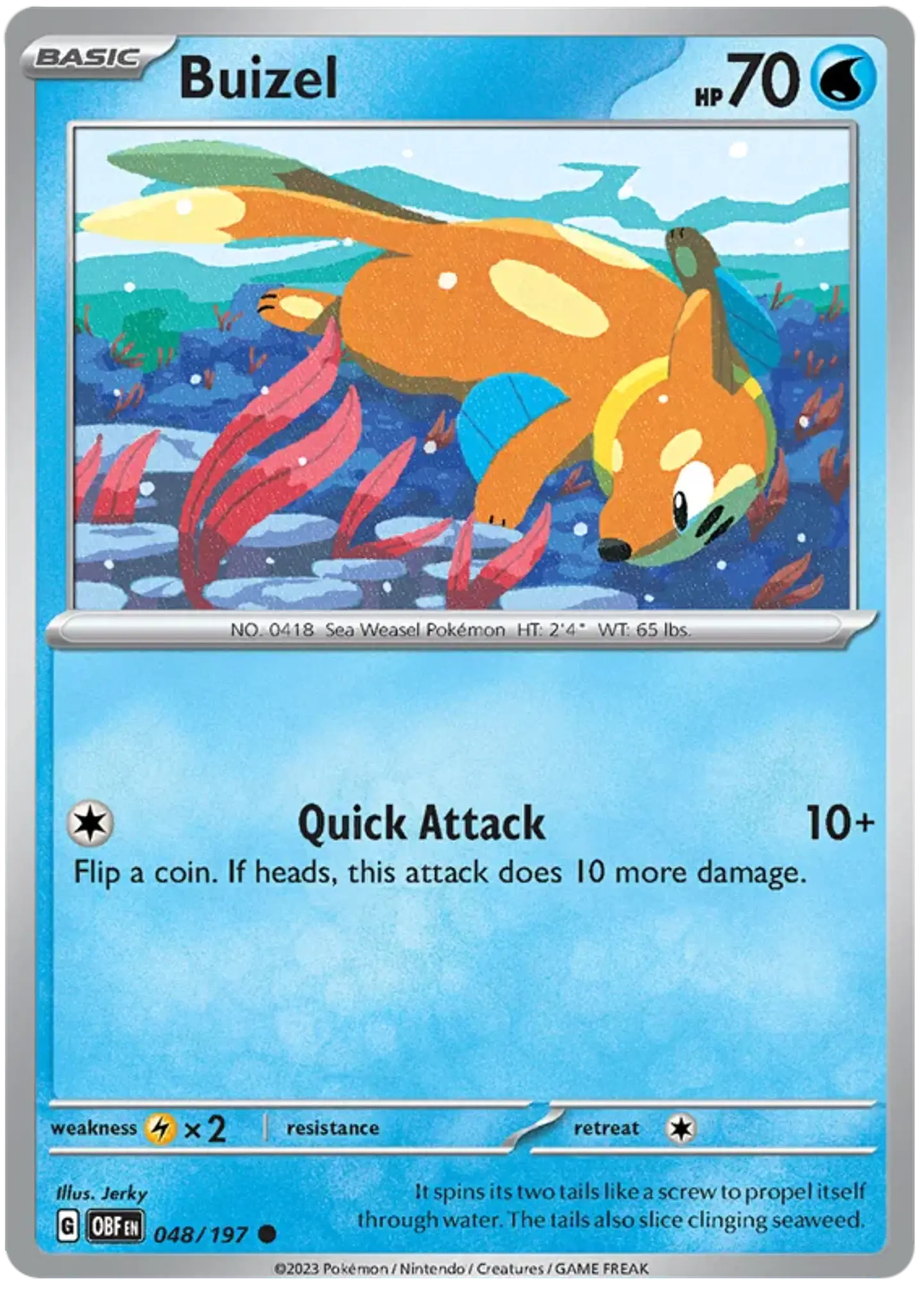 Buizel - Obsidian Flames - Llamas Obsidianas  1