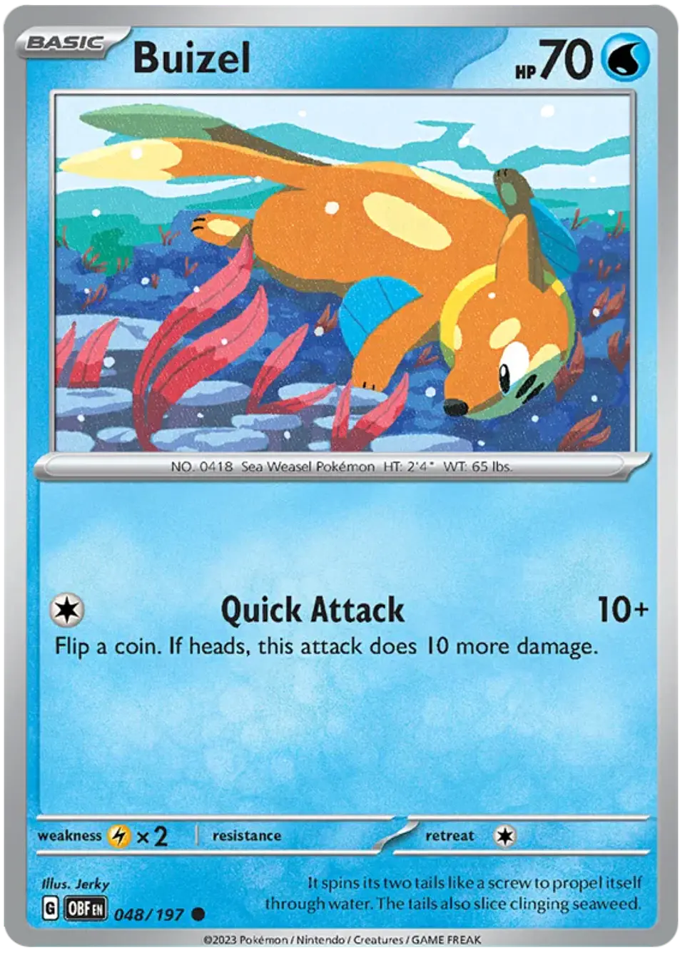 Buizel - Obsidian Flames - Llamas Obsidianas  1