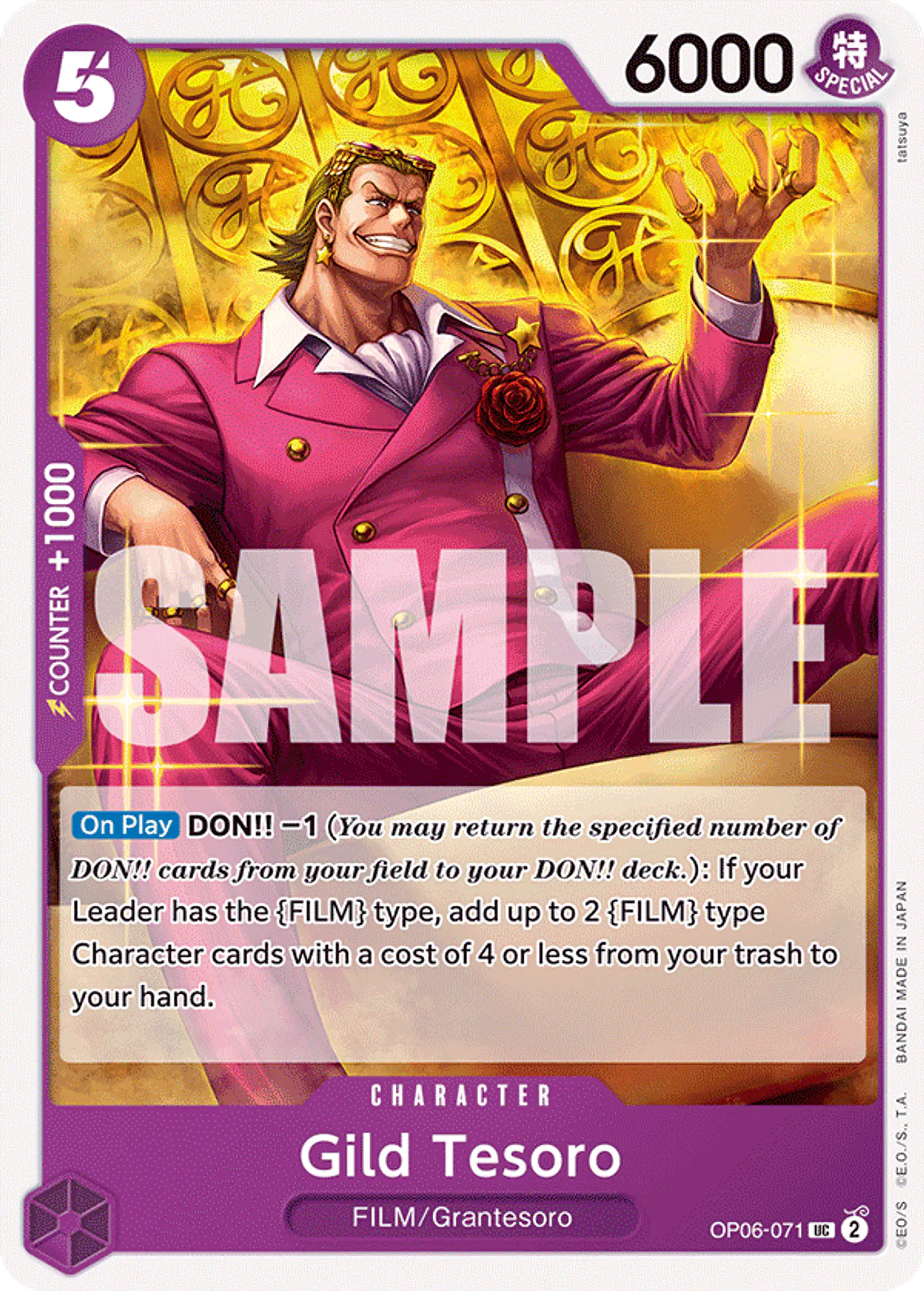 Gild Tesoro-OP06-071-One Piece Card Game 1