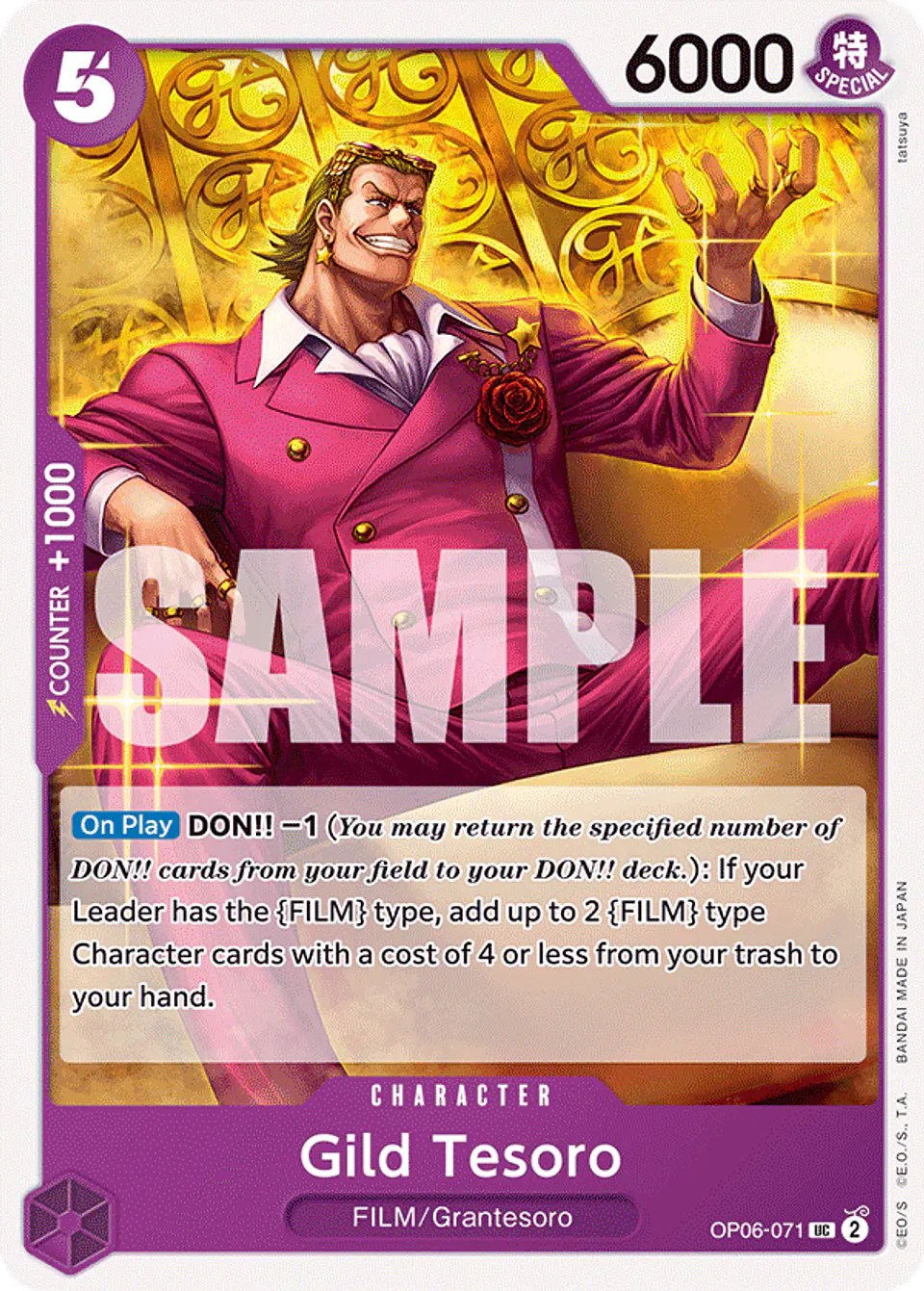 Gild Tesoro-OP06-071-One Piece Card Game 1